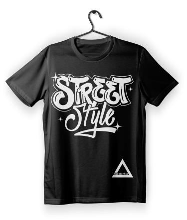 street style camiseta negra